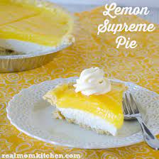 I love a two crust fruit pie any old day (like the pie pictured above), but when i want to make something special, lemon supreme pie hits the spot. Lemon Pie