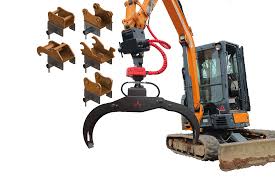53" T4040 Rotating Excavator Grapple | Branch Manager Attachments