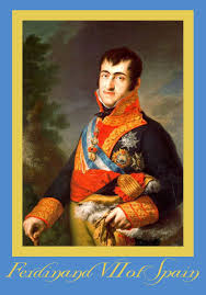 After being overthrown by napoleon in 1808. King Ferdinand Vii Of Spain Official State Portrait Madrid Spain Painting By Vicente Lopez Vicente Lopez Historical Catherine Ii