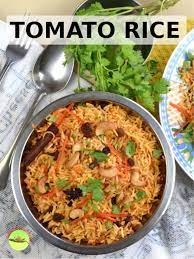Tomato Rice Recipe Malaysian Style How To Cook With A Rice Cooker Recipe Tomato Rice Biryani Rice Rice Recipes