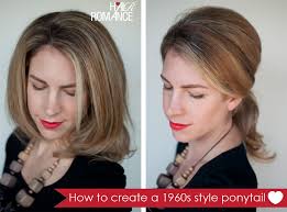 A pixie cut is the haircut you need if you're over 60s fine hair, because these hairstyles force you to keep cutting your hair. Hairstyle How To Create A 1960s Style Ponytail Hair Romance