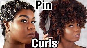 Pin Curls On Natural Hair How To Curl Natural Hair Without Heat Natural Hair Styles Hair Without Heat Natural Hair Tutorials