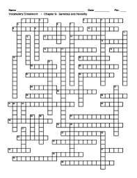 .puzzle, biology genetics crossword puzzle, genetics lab activity crossword puzzle clue, related files: Fillable Online Vocabulary Crossword Chapter 6 Genetics And Heredity Fax Email Print Pdffiller