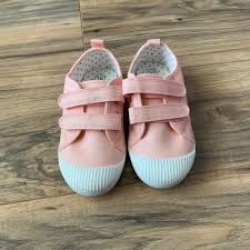 NEW (without tags) Size 10 Cat & Jack Pink Sparkly Velcro Shoes