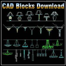 Interior design cad blocks collection. Lights Lamps Blocks Free Cad Download World Download Cad Drawings
