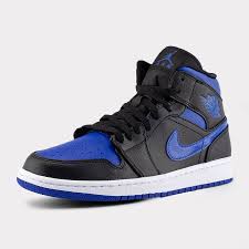 Jordan 1 Mid Se White Hyper Royal Black Smoke Grey Men S Shoe Air Jordan 1 Mid Royal 554724 068 2020 In 2020 Air Jordans Blue Jordans Air Jordans Retro