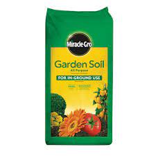 Grows plants twice as big! Miracle Gro Garden Soil All Purpose For In Ground Use 2 Cu Ft 75052430 The Home Depot