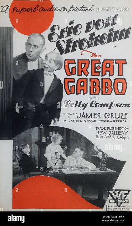 ERICH VON STROHEIM and BETTY COMPSON in THE GREAT GABBO 1929 director JAMES  CRUZE James Cruze Productions / Sono Art-World Wide Pictures Stock Photo -  Alamy