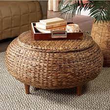 Abrielle Seagrass Storage Coffee Table Coffee Table With Storage Decorating Coffee Tables Ottoman Coffee Table