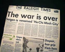 Vietnam War Ends North South Saigon Ho Chi Minh Photo 1975 Old Nc Newspaper Vietnam War Vietnam History Vietnam