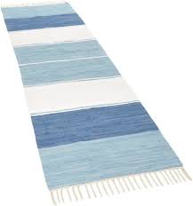 Der maritime kinderteppich wirkt nicht nur wegen der blau kinderteppich anker blau weiß gestreift teppich4kids. Laufer Stripe Cotton Theko Rechteckig Hohe 5 Mm Teppich Laufer Flachgewebe Reine Baumwolle Handgewebt Mit Fransen Online Kaufen Otto