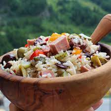 Insalata Di Riso Italian Rice Salad Recipe Rice Salad Italian Rice Rice Salad Recipes