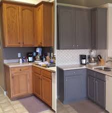 Trendy Kitchen Paint Before And After Oak Cabinets Ideas Kitchen Cabinets Before And After Kitchen Cabinets Painted Grey Kitchen Renovation