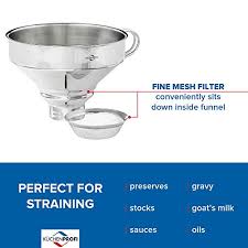 13*11cm 1.【 stainless steel funnel for kitchen】: Kuchenprofi Stainless Steel Funnel With Filter Versatile Kitchen And Canning Funnel With Strainer In Kenya Whizz Funnels