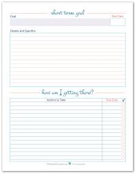 Organize Your Goals By Writing Them Down Goal Setting Goals Printable Goals Worksheet Short Term Goals