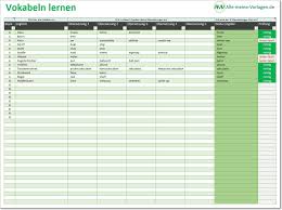 If you don't need a pronoun, just write xxx. Sprachen Lernen Mit Dem Vokabeltrainer Fur Excel Alle Meine Vorlagen De