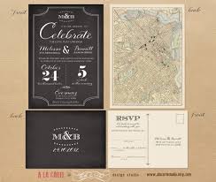 Label Style Chalkboard Inspired Wedding Invitation And Rsvp Card Elegant Vintage Weddi Wedding Invitations Chalkboard Wedding Invitations Wedding Inspiration