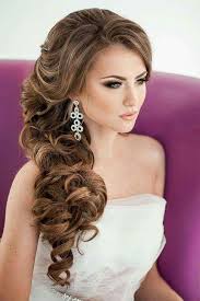 Side Curls Wedding Hairstyle Half Up Do Long Hair Wedding Styles Long Hair Styles Side Hairstyles