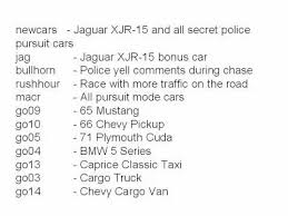 Sponsored car codes list to unlock . Need For Speed Hot Persuit Cheat Codes