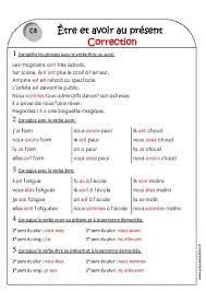 Etre Et Avoir Au Present Ce1 Exercices A Imprimer Exercices Conjugaison Ce1 Conjugaison Ce2