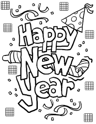 Free Printable New Years Coloring Pages For Kids New Year Coloring Pages New Year Clipart New Year S Eve Crafts