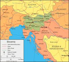 Your road map starts at italy. Slovenia Map And Satellite Image