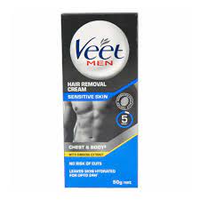 Veet Men Chest And Body Hair Removal Cream Sensitive Skin 50g Fairo Pk