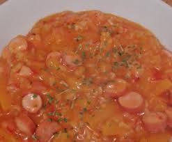 Leichtes Wurstgulasch Mit Nudeln Ww Rezept Wurstgulasch Gulasch Wurstchen