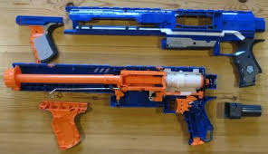 The nerf rampage was, despite great popularity, initially only integrated into two series. Defekte Nerf N Strike Elite Xd Rampage Dartblaster Modding Community Blasted De
