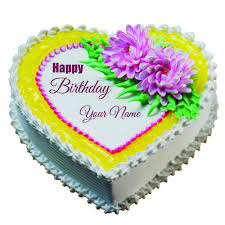 Birthday Cake Heart Shaped Butterscotch Cake Write Name On Heart Shape Butterscotch White Cake Me Birthday Cake Writing Heart Shaped Cakes Cake