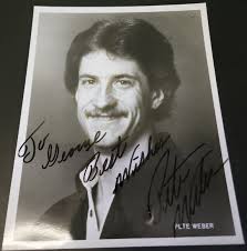 PETE WEBER VINTAGE Autograph 8X10 Promo Photo