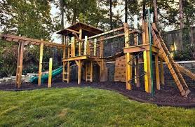 The one lowe's had looked like a plastic tub with small holed tabs running along one side but there are lots of choices. Kids Backyard Play Area Design Ideas Sfeenks Com In 2020 Play Area Backyard Diy Playground Large Backyard Landscaping