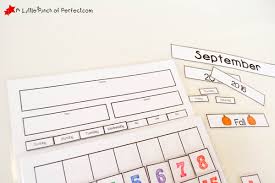 Cute Free Printable Calendar For Circle Time With Kids