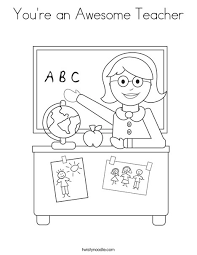 You can browse the most trending palettes or the latest saved. You Re An Awesome Teacher Coloring Page Twisty Noodle