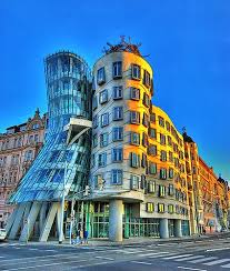 Dancing Building Prague Built During 1992 96 By Frank Gehry And Vladimir Mulunic Architecture Photography Prague Architecture Gehry Architecture