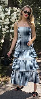 Black And White Gingham Maxi Dress 30 Dresses In 30 Days Day 22 Backyard Bbq Black And White Gingham Checkered Spaghett Simple Summer Dresses Black Dress Outfit Casual Casual Dress Outfits