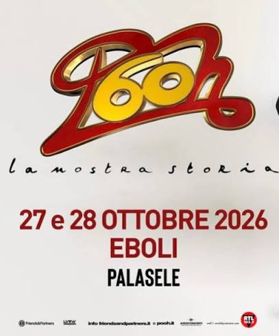 POOH 60 - LA NOSTRA STORIA ❤️&zwj;🔥 @siamoipooh tornano live in Puglia nel  2026 per rivivere e celebrare insieme una carriera straordinaria. 30 e 31  ottobre 2026 @palaflorio | BARI 🎫 Biglietti disponibi