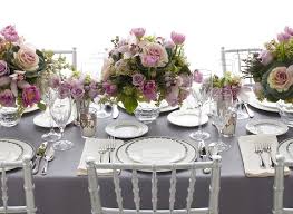 Make an accent on your sweetheart table with a sequin tablecloth, lots of flowers and rhinestones. Lavender And Grey Wedding Color Ideas Arabia Weddings