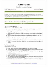 Job responsibilities • establishes productive, professional relationships with key personnel in assigned customer accounts. Key Accounts Manager Resume Samples Qwikresume