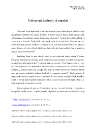 Ca parte de vorbire, cuvantul om. Doc Eseu Universul Simbolic Al Omului Nicoleta Banu Academia Edu