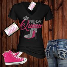 White Birthday Squad T Shirts Rhinestone Birthday Queen W Heel Birthday Girl Shirt Etsy Shirts For Girls Diva Shirt Birthday Girl Shirt