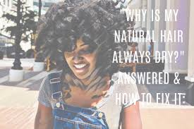 Use oil for extra conditioning and sealing moisture: Why Is My Natural Hair Always Dry Answered How To Fix It