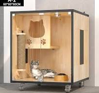 New Trending Products China Manufacturing Luxury Breathable Extra Large Cat  Villa House Home Pets Paradise for Pet Cat Dog