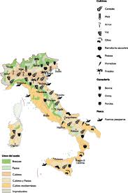 Our map of italy groups some of these regions together into areas a traveller might want to visit. Italy Agricultural Map Vector Maps