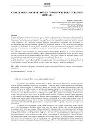 Prin intermediul unui comunicat de presă transmis de conducerea casei județene de pensii vrancea face public faptul că în baza ordinului nr. Pdf Challenges And Development Prospects For Tourism In Romania