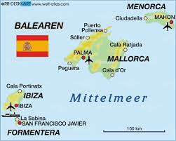 Wohnungen, deren eigentümer*innen mehr als 10 wohnungen besitzen und die mindestens 2 jahre leerstehen werden vergesellschaftet und zu sozialwohnungen! Karte Von Spanien Balearen Region In Spanien Welt Atlas De