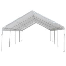 Concrete or rebar anchors included. King Canopy Hercules 18 Ft W X 27 Ft D Steel Frame Canopy Hc1827pc The Home Depot