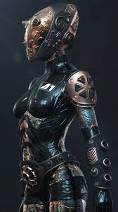 All The Metals Cyberpunk Character Cyberpunk Girl Female Robot
