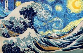 You can download this wallpaper directly to your phone, just click on the download button below. Vincent Van Gogh Hokusai Starry Night The Great Wave Off Kanagawa Hd Wallpapers Desktop And Mobile Images Photos