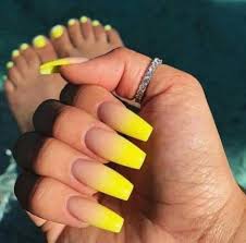 The main characteristics of the crystal nails acrylic system were selected by the instructions of champion educators. Nails Acrylic Medium Length Yellow 20 Ideas Yellow Nails Ombre Acrylic Nails Yellow Nails Design